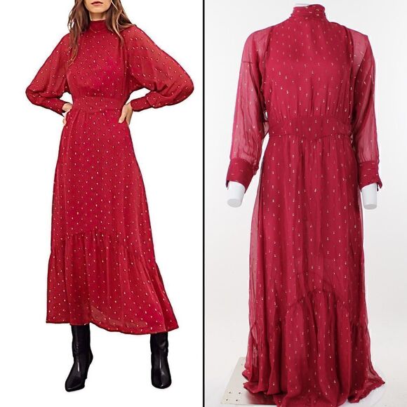 ba&sh Dresses & Skirts - ba & sh Romy Printed Midi Dress